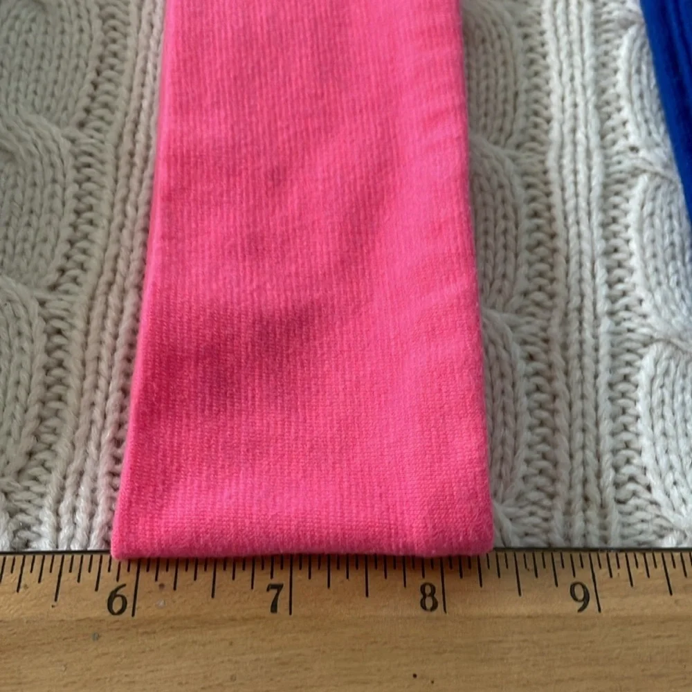 Women’s head hair bands 4 in lot 3 colorful cotton 1 faux fur that can over ears